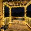 Fairy LED String Lights Maple Leaf Red Berry Ivy Vine Wreath Garland Light For Xmas Wedding Home Courtyard Indoor Party Romantic Atmosphere Decoration