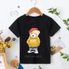 Teddy Bear Taking Your Photo T Shirt Cartoon Graphic Print T Shirt Fashion Casual Crew Neck Plus Size Short Sleeve T-Shirts Women’s