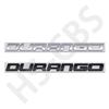 Metal Durango Letter Word Logo Badge Car Rear Trunk Emblem Stickers Auto Body Decorative Decal Door Fender Sticker Accessories