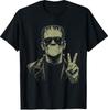 Vintage 90s Frankenstein Blowing Bubblegum Heart Sunglasses T-Shirt