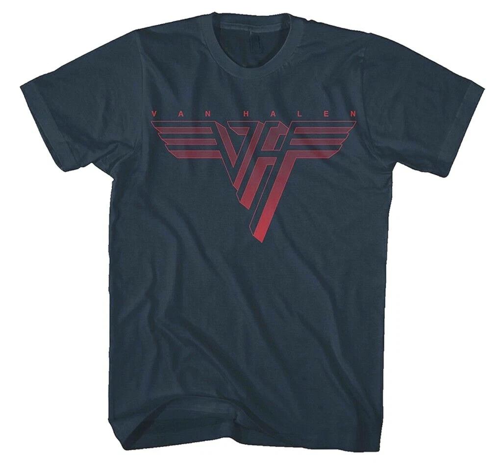 Official Van Halen T Shirt Classic Logo Blue Mens Unisex Vintage Rock Metal Tee M