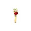 Bague Luxenter en métal brillant et alliage de zirconie finie en or jaune 18 carats - Isda