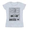 Disney Womens/Ladies Cars Lightning McQueen Blueprint Cotton T-Shirt
