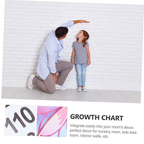 Butterfly Growth Chart Wall Decal, Self-Adhesive Waterproof Height Measurement Sticker for Kids Room, Nursery Wall Decor for Boys and Girls