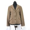 ANTHURIUM New with Tag 100% Wool Short Coat Outerwear Autumn Winter Women’s Size L Brown