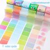 105Sheets/roll Pull-out Sticky Notes Student Languo Adhesive Colored Index Label Stickers DIY Transparent Color Sticky Notes
