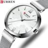 Curren 9067 Wasserdichte Quarz-Modeuhr für Damen mit Netzarmband
