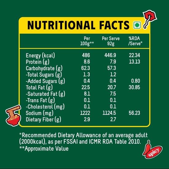 Masterchow K-chow Koreanische Veg Instant Ramen Nudeln - 92g