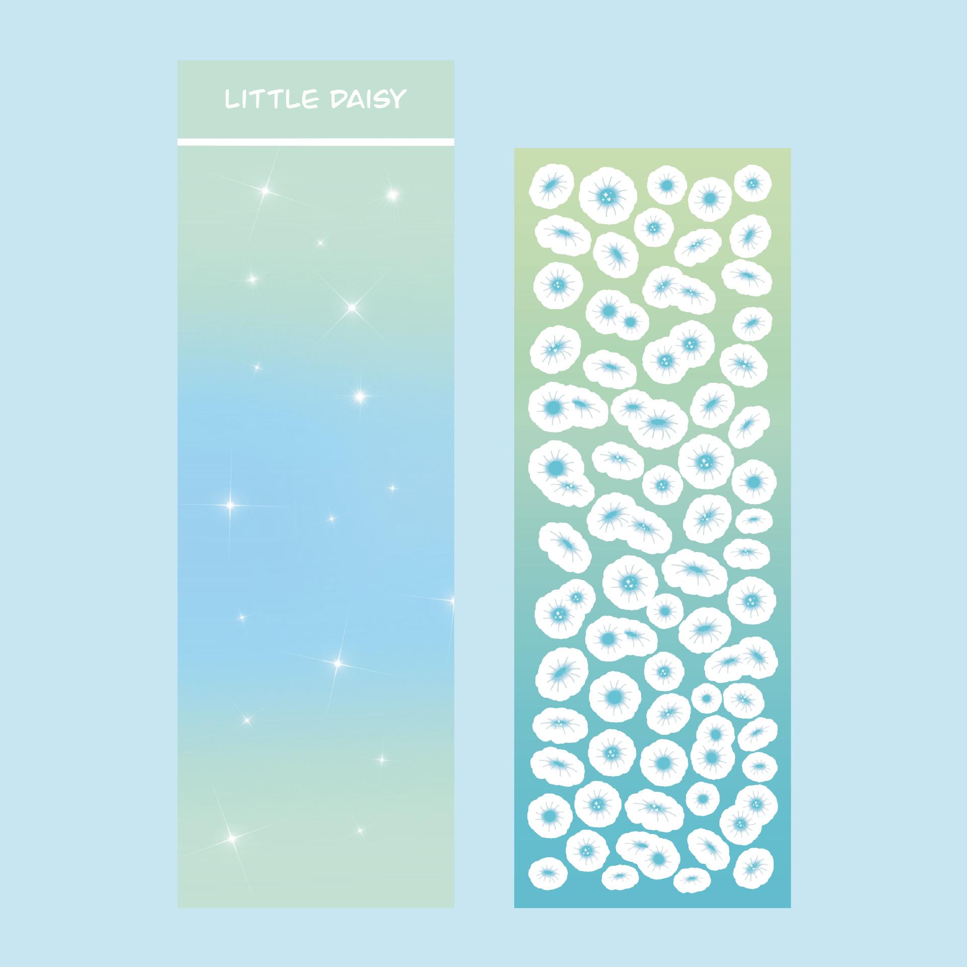 Наклейка с ромашкой в корейском мультфильме gooka hand account DIY декоративная наклейка — фото 3