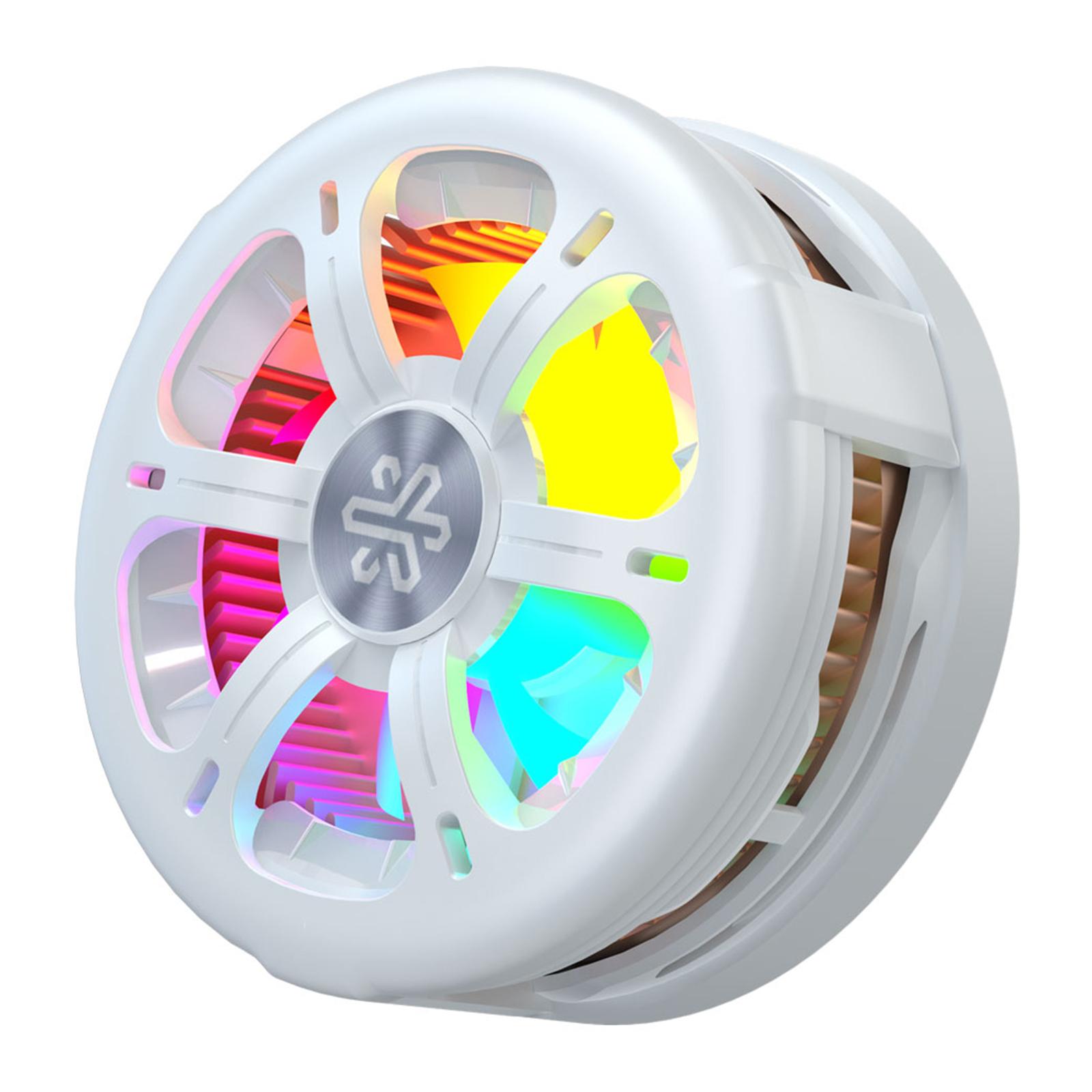 

Q6 Qi2 Certified Magnetic Wireless Charger Smartphone TEC Cooling Fan with RGB Light White