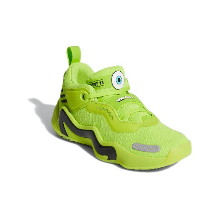 Monsters Inc. X Adidas D.O.N. Issue #3 Big Kid Mike Wazowski Kids Sneakers Green Semi-Solar-Slime Core-Black H67418