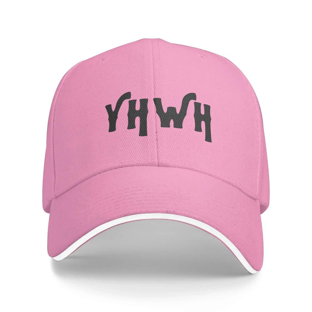 Black YHWH Letter Casual Baseball Cap Summer Trucker Hat Sun Visor Outdoor Sports Hip Hop Hats Couple Women Y2k Cool Caps
