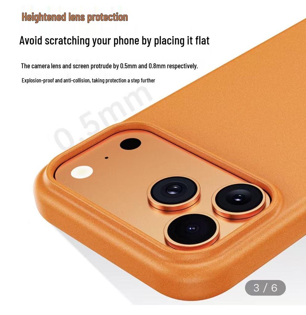 Magnetic Drop-Proof Sandstone Case for iPhone 17 Pro Max / 16 Pro