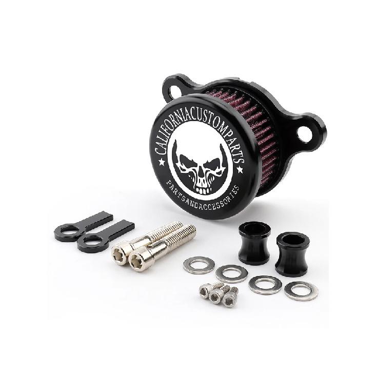 

Motorcycle Skull Air Filter Cleaner Intake System For Harley Sportster XL883 XL1200 Iron 883 Forty-Eghit Seventy-Two 1991-2022 Black Red-7