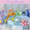 Ocean Family Fish Tank Keychain With Seals Turtles Seahorses Design For Marine Enthusiasts