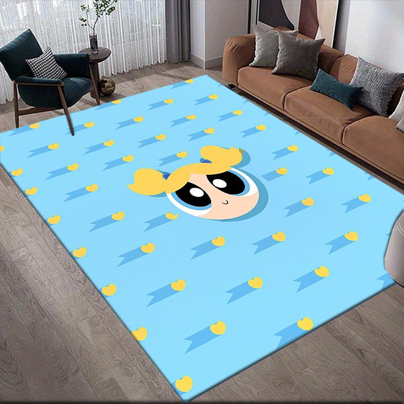 The Powerpuff Girls Bubbles Anti-slip Floor Mat, Rectangular Carpet for Living Room, Game Room and Bedroom