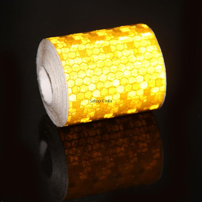 5cmX5m Reflective Tape Stickers Car Styling Shiny White Red Yellow Orange Safety Reflectors Mateiral For Automobiles Motorcycle