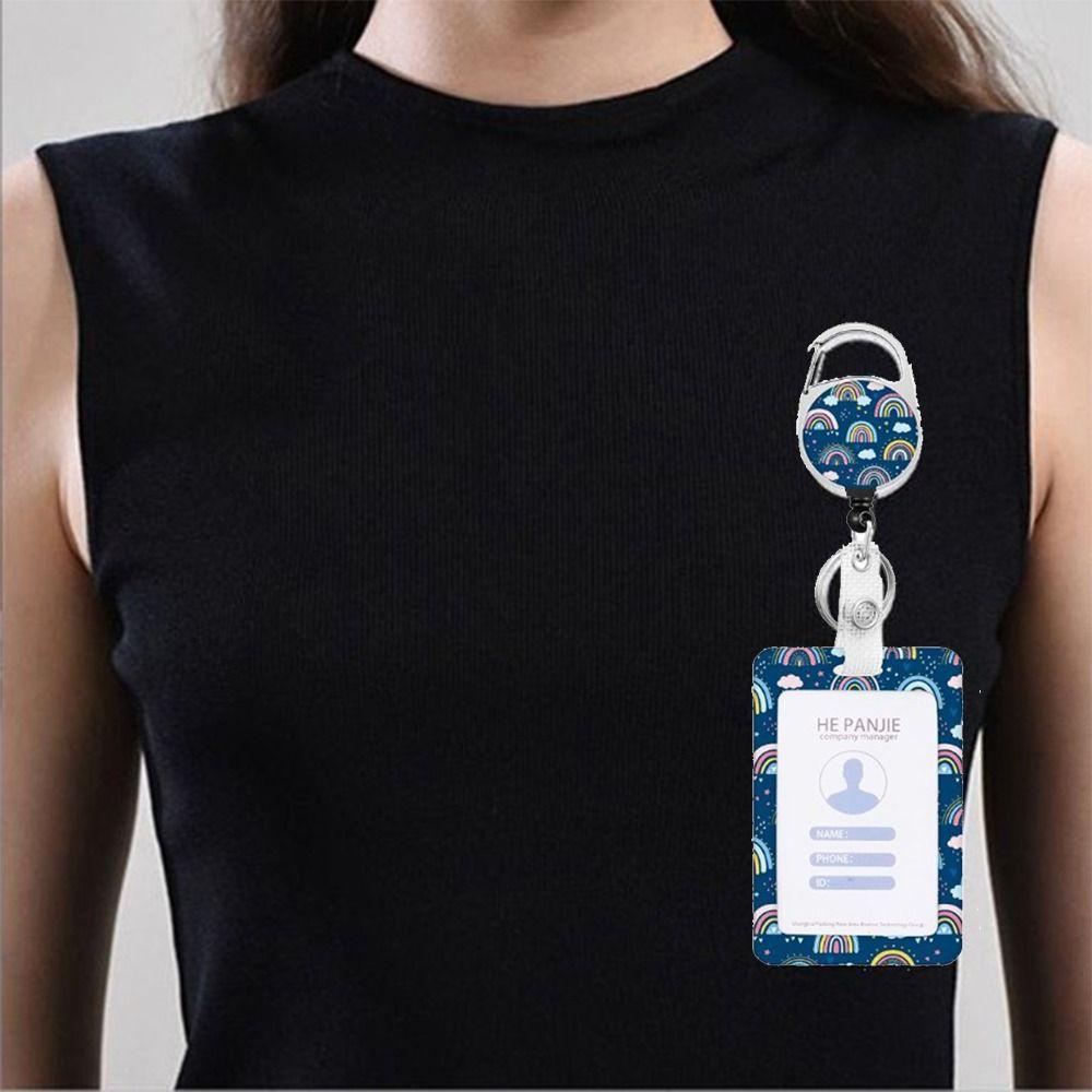 

Держатель для бейджа 2,7*4,3 дюйма, ремешок для ключей из АБС-пластика, держатель для бейджа с выдвижной катушкой, офис