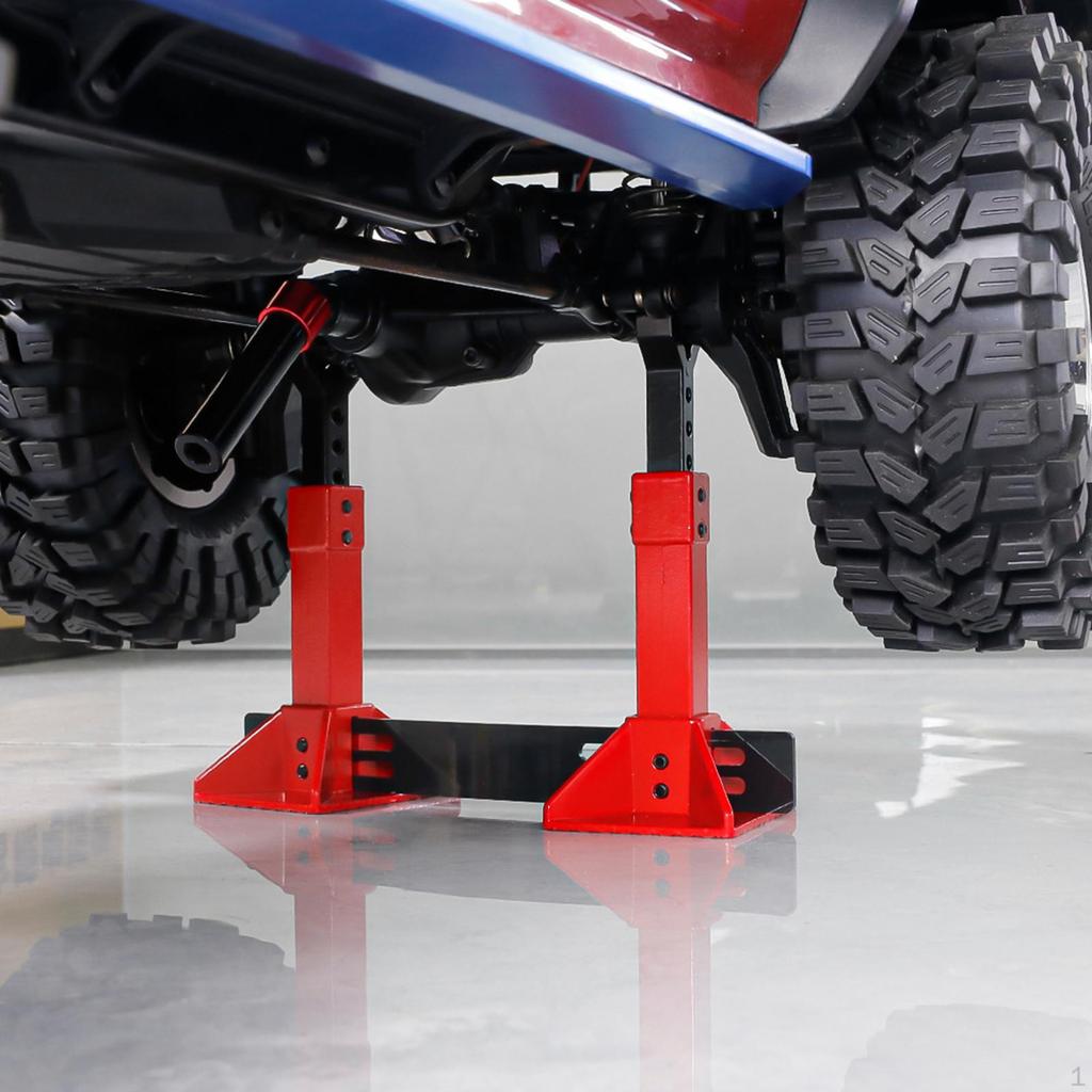 RC Car Jack Stand Diorama Display, Micro Landscape Decor, Photo Props, Miniature Model for 1/18 1/12