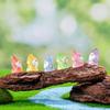 30/50Pc Luminous Mini Christmas Gnomes Fairy Garden Miniatures Home Garden Accessories Fairy Moss Micro Landscape Decoration