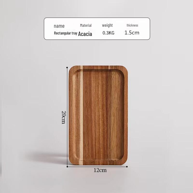 Japanese Style Acacia Wood Serving Tray