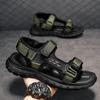 Men's Sandals Open Toe Breathable Adjustable Sneakers Non-slip Waterproof Applicable Outdoor Hiking Travel Beach Roman Shoes