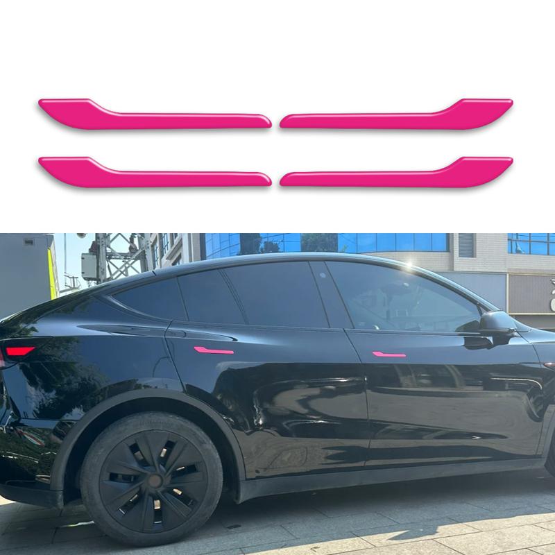 for Tesla model 3 model Y-shaped anti scratch car Reflective decal General Motors Car door handle 3D gel sticker anti scratch