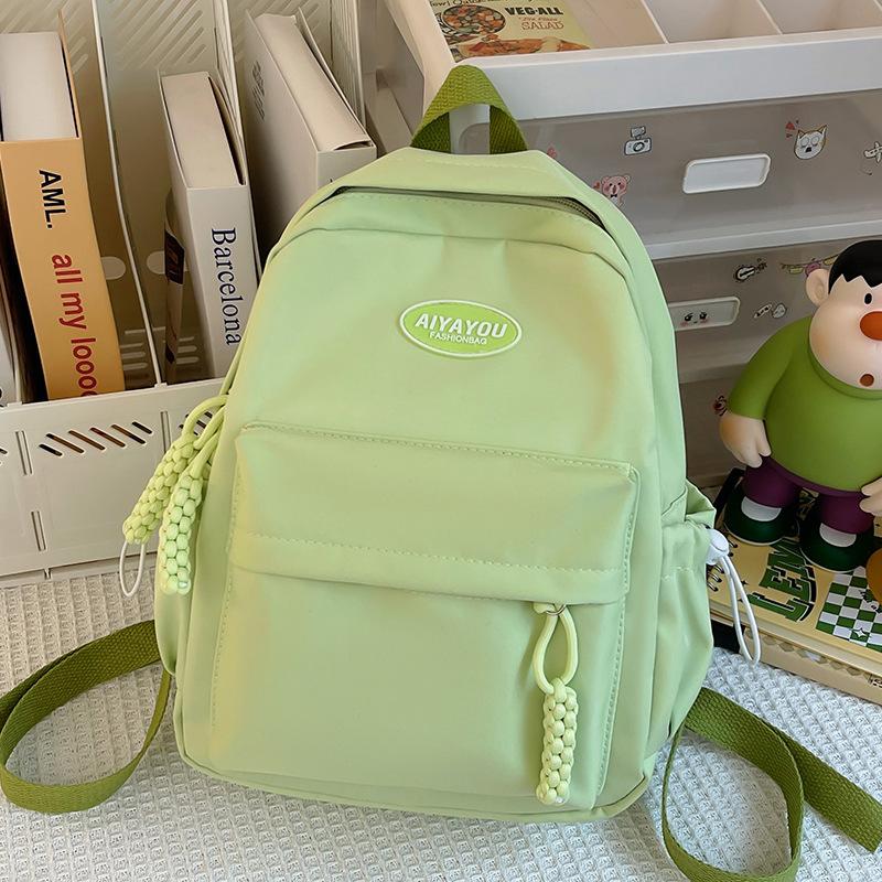 Kindergarten Elementary School Girl Children's Spring Outing Small Backpack Solid Color Cute Backpack