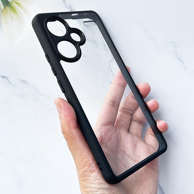For Xiaomi Redmi Note 13 Pro+ 5G Slim-Fit TPU+PC Clear Phone Cover Dustproof Phone Shell Case