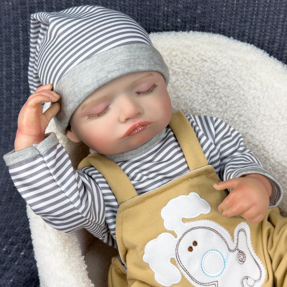 50cm Soft Simulation Baby Doll Rebirth Doll Children's Birthday Gift Doll