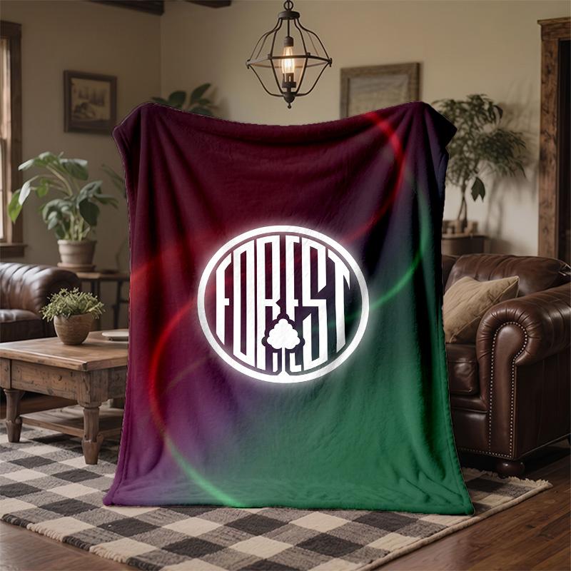 Nottingham Forest Football Print Flannel Blanket Soft Warm Sofa Bed Throw Blanket For Home Office Bedroom