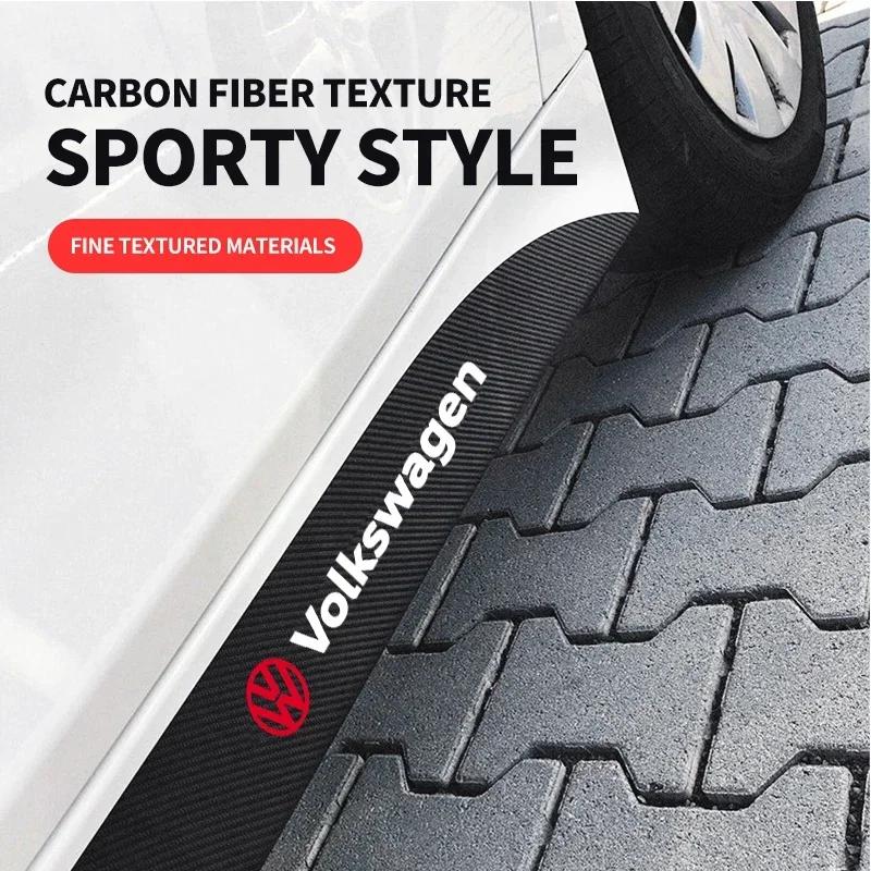 For Volkswagen Car Waist Side Skirt Decoration Stickers Carbon Fiber Car Stickers For Volkswagen VW Scirocco Jetta Beetle Golf P