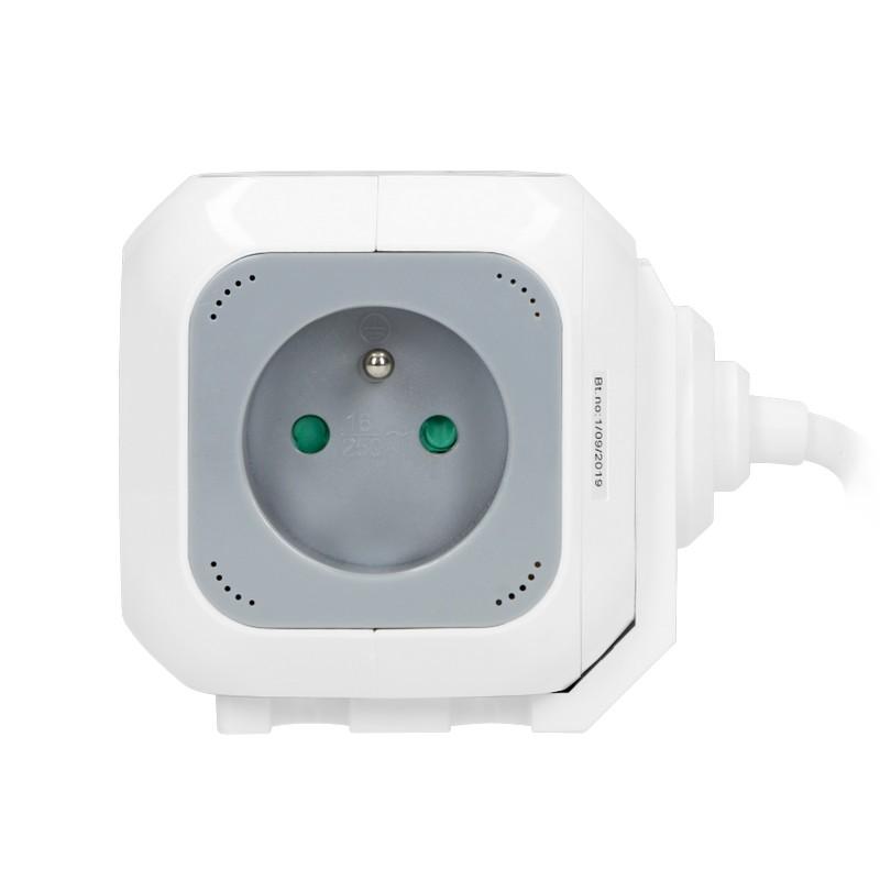 Extension Cord Cube 1.4 M 4 Sockets 4X2P+Z - On-Ae-13144