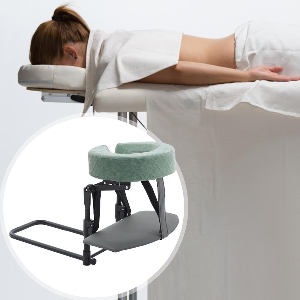 Kit with Ergonomic Headrest, Face Pillow, Hand Rest, Adjustable Height for Office, Spa, And Home Use