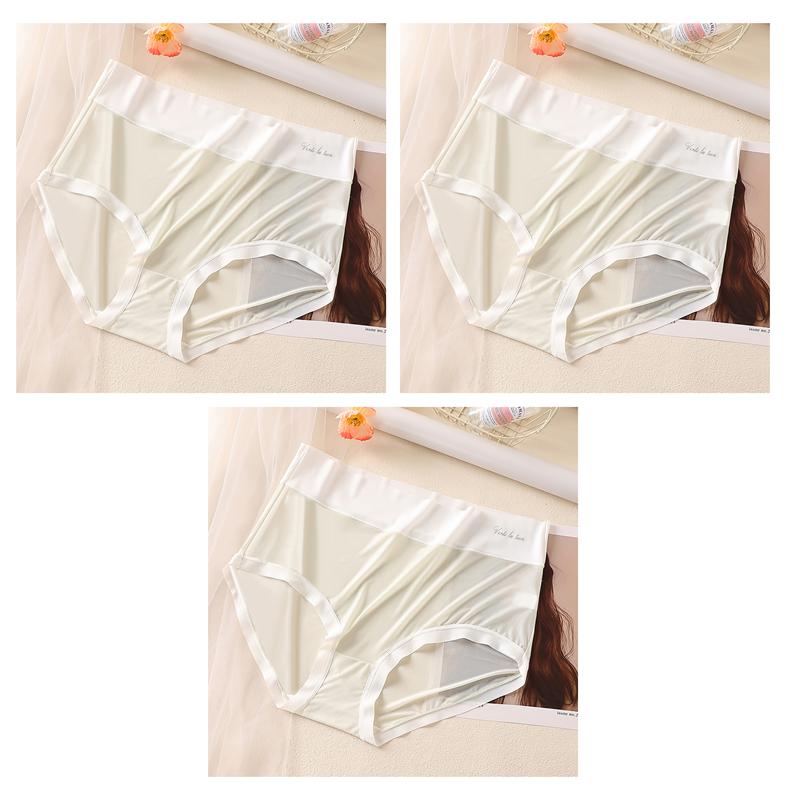 3 Stück Damen Modal Slips Weicher Komfort Hoher Bund Unterwäsche