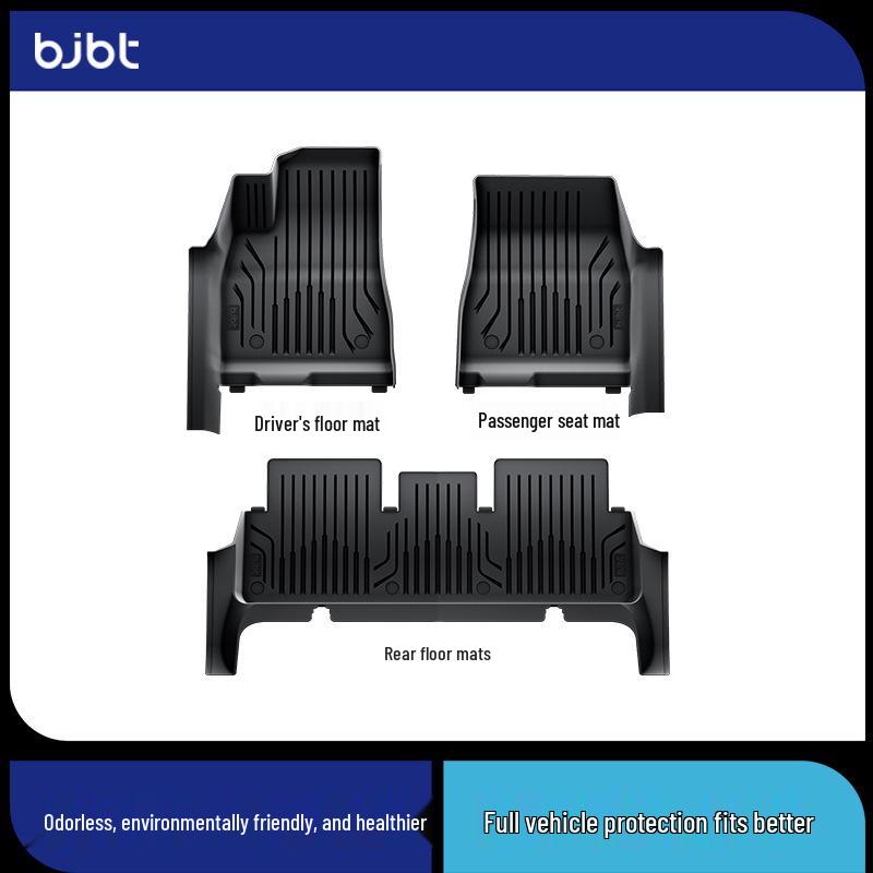BJBT Full Coverage Non-Slip Floor Mats for Tesla Model Y 2023, TPE Injection Molded