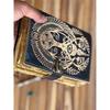 Handmade Leather Journal with Deckle Edge Paper Third Eye Grimoire Journal Antique Blank Spell Wiccan Notebook Horror Special Book