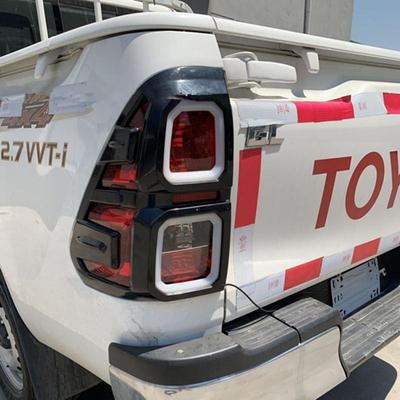 For HILUX REVO 2015 2016 2017 2018 2019 Accessories Parts 2x Car Tail Light Rear Lamp Decorative Panel Cover Frame