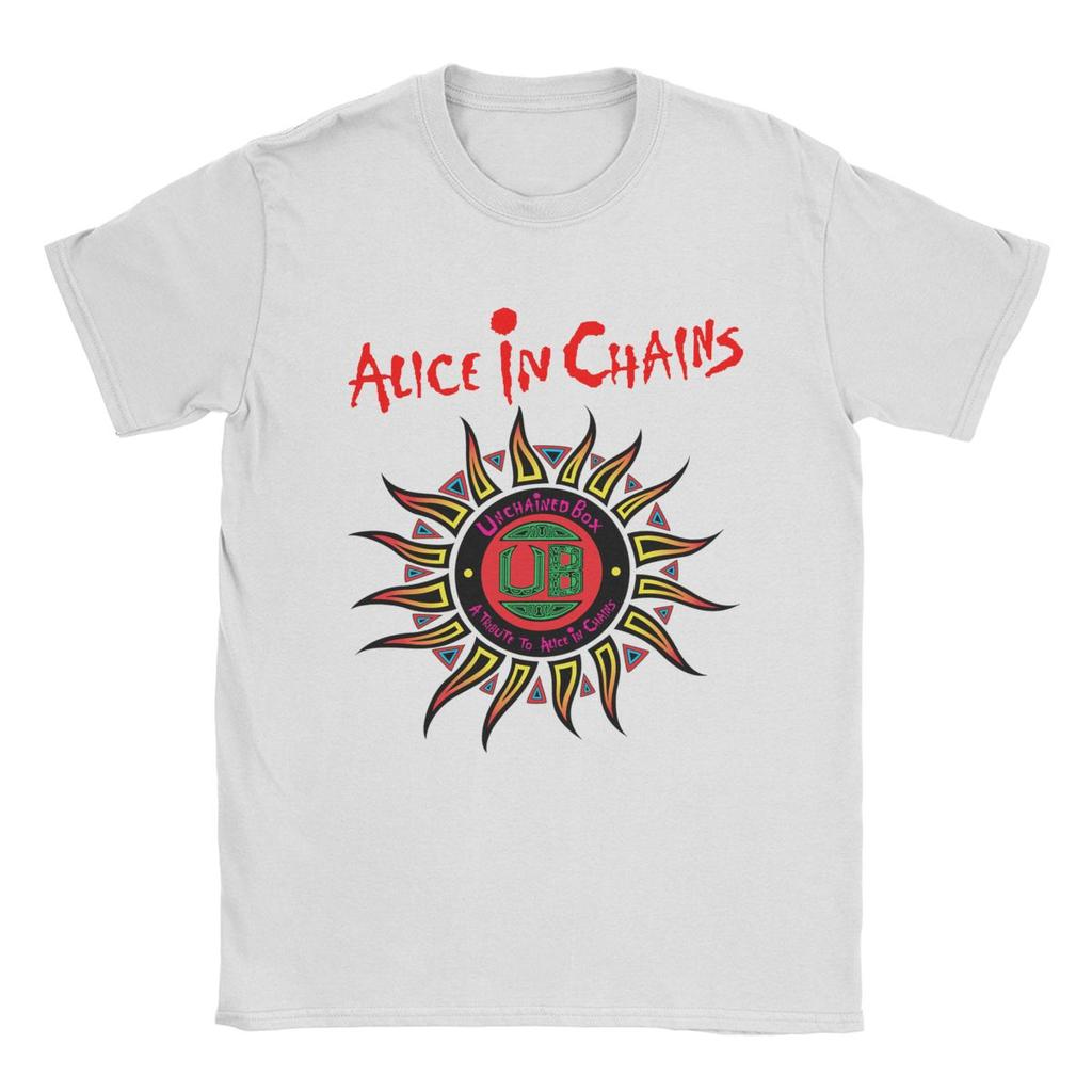 Herren Alice In Chains T-Shirts 100% Baumwolle Kleidung Vintage Kurzarm Rundhals T-Shirts Klassisches T-Shirt