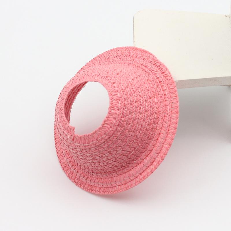 Only Hat Labubu Empty Straw Hat Pastoral Style Doll Accessories Hat Spring Summer Outing