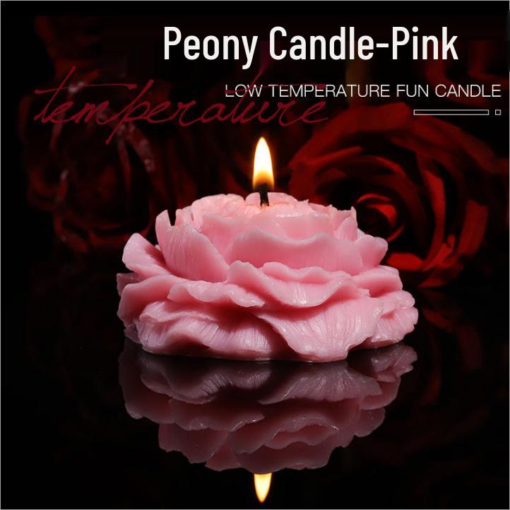 Rose-Scented Long-Lasting Romantic Candles for Low-Temperature Aromatherapy and Sensual Foreplay