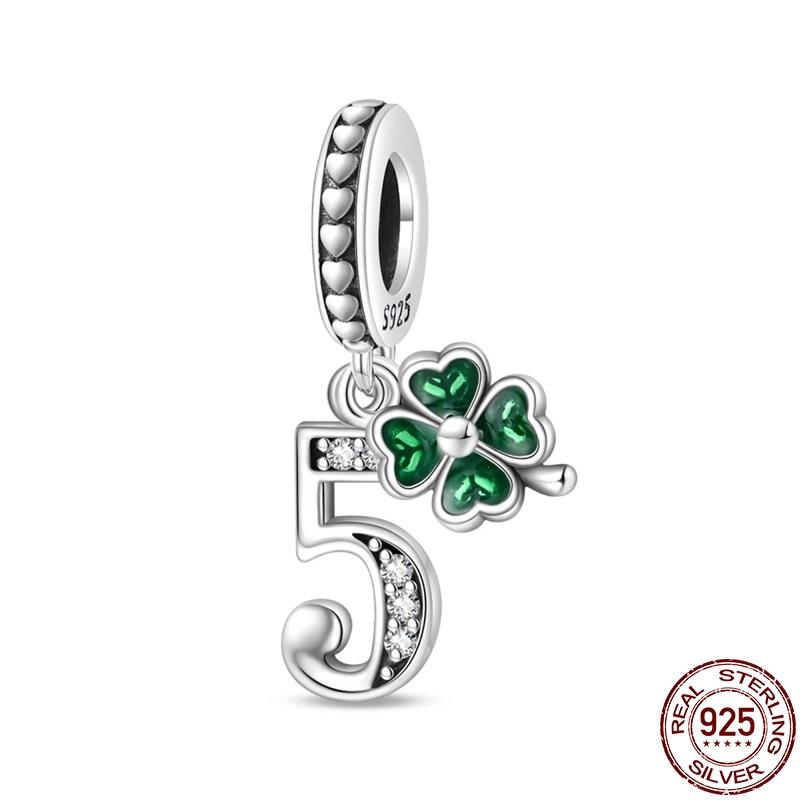 

Original New Product Copper Lucky Number Pendant Fit Pan Bracelet Diy Charm For Women Jewelry Fashion Gift