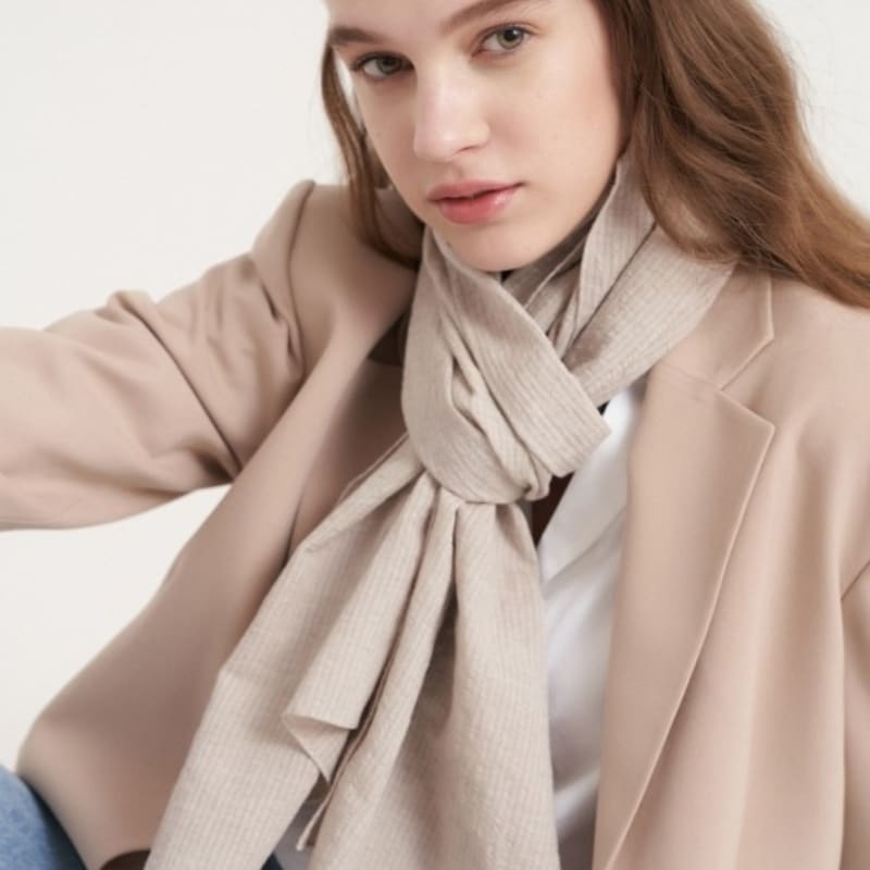 

BB DE SOLI DE Solid 6 scarf 4color ivory