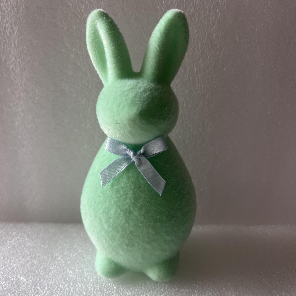 Plush Easter Bunny Statue Foam Rabbit Gnome Doll Easter Holiday Bunny Sculpture Garden Decor