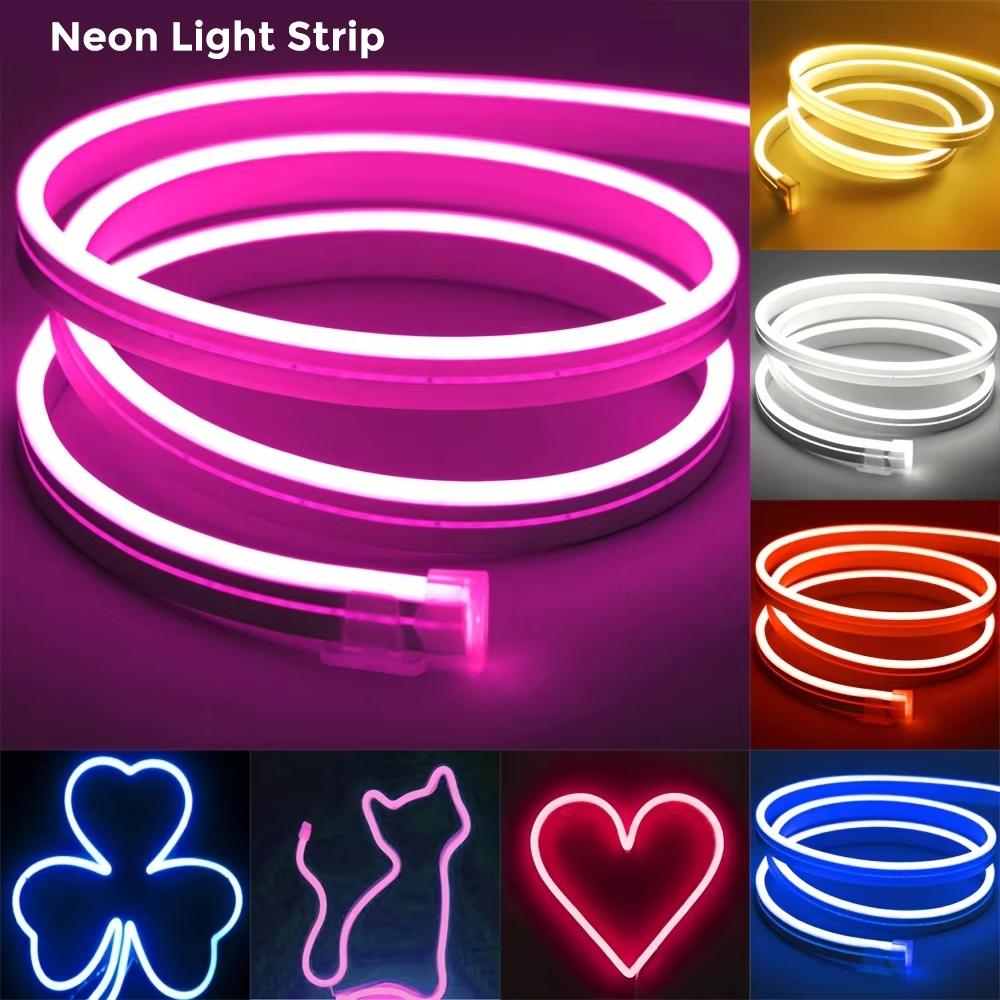 5M DC12V Flexible Neon LED Strip Light SMD2835 600LED/m Waterproof Silicone Rope Tape DIY Room Bedroom Party Home Decoration
