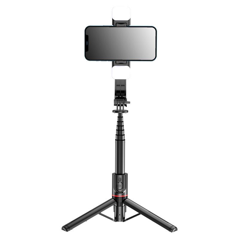 L12 Bluetooth Selfie Stick & Desktop Stand: Extendable Beauty Camera Tripod for Live Streaming