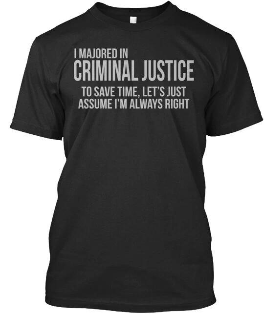 Criminal Justice Major Tee T shirt Made in the USA Size S to 5XL XL