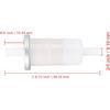 2Pcs In-Line Fuel Filter 49019-1055 49019-0032 for Kawasaki Mule 610 600 2510 3010 Motorcycle ATV FD501D FD501V FD590V FD611V FD620D FD661D FD671D