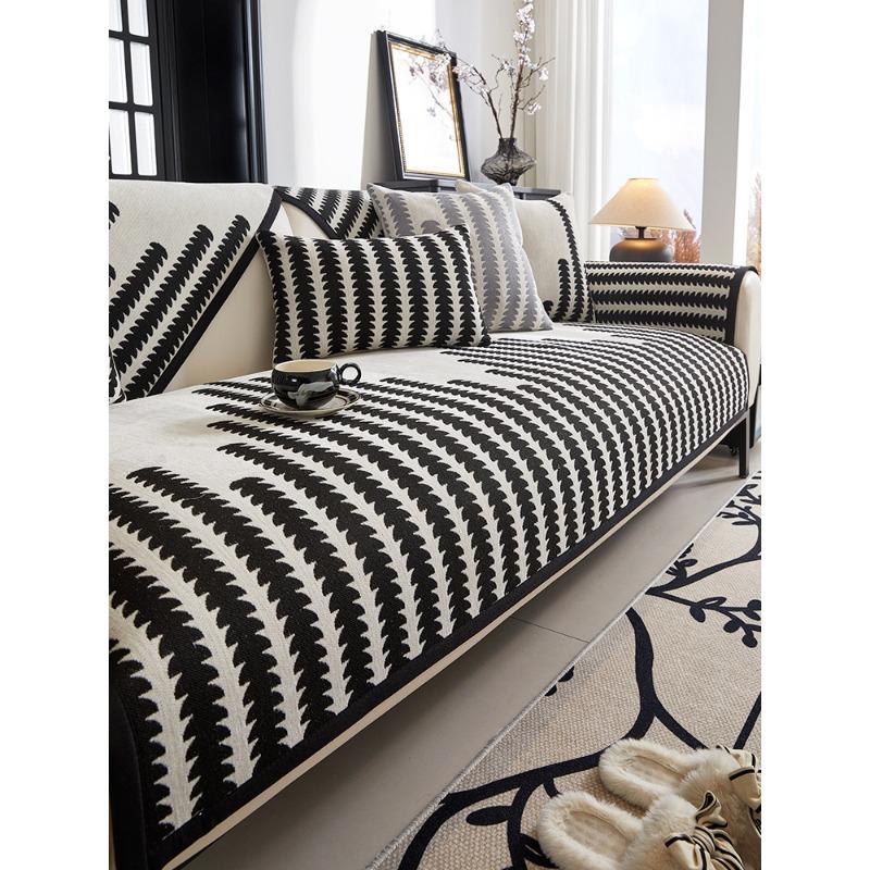 

Подушка для дивана из синели, не царапающая, полный комплект, легкий роскошный кожаный диван, нескользящий универсальный чехол для дивана Four Seasons 70*70cm