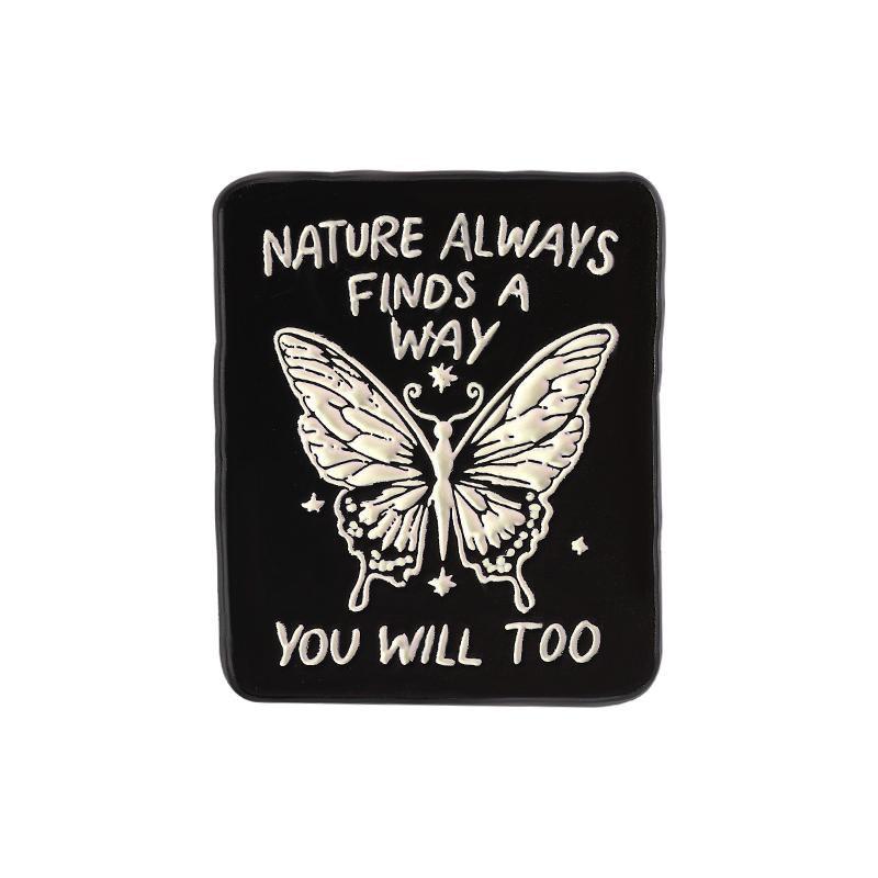 

BE YOU DO YOU FOR YOU Enamel Pins Custom Free Butterfly Brooches Lapel Badges Clothes Animal Jewelry Gift for Kids Friends